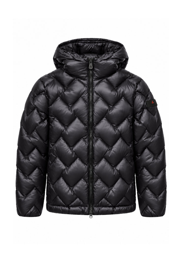 Peuterey GIUBBOTTO NERO TRAPUNTATO A ZIGZAG Bambini e ragazzi HONOVA LKS GRS 01 KID.NE_