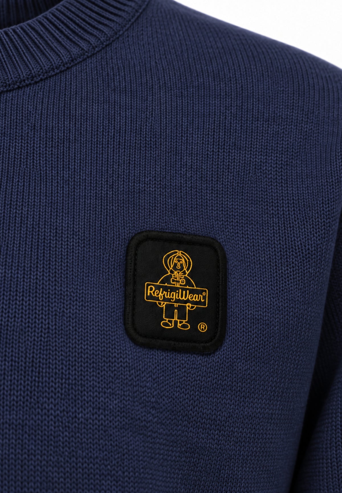 REFRIGIWEAR MAGLIA GIROCOLLO SLIM FIT CON LOGO PATCH Bambini e ragazzi R2101MW26_