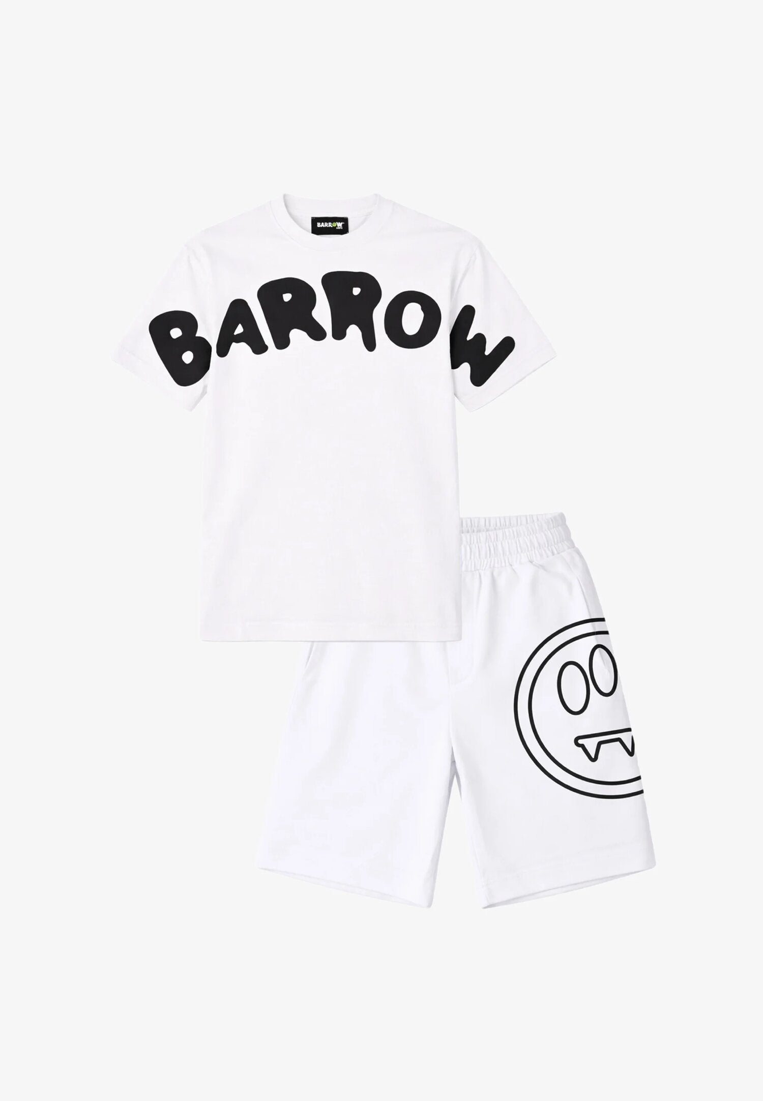Barrow Completo Bianco Con Logo Smile Gamba Bambino S6BKJUTB030_