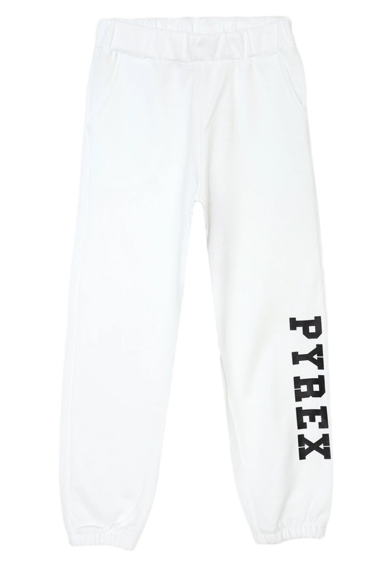 Pyrex White Tracksuit Children and Boys 8-16 Years in Cotton - WHITE | CammarataMode