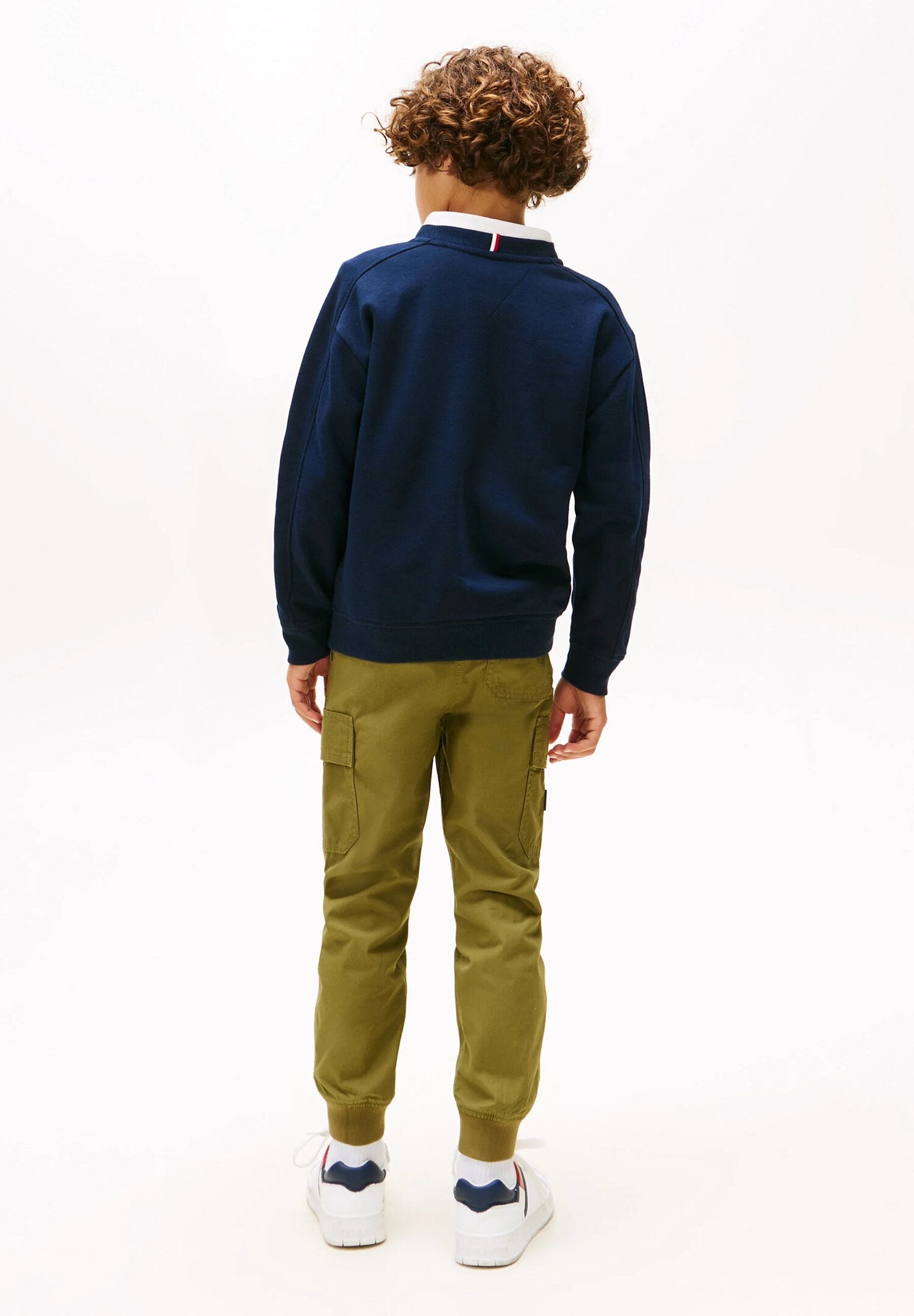 Tommy Hilfiger Felpa Neonato Varsity Print - Blu Navy