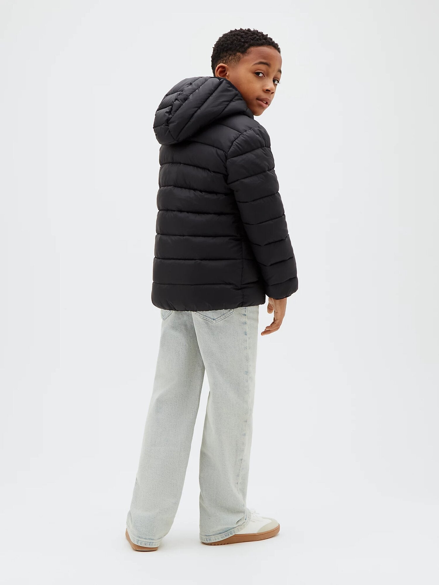 Calvin Klein Giubbotto Nero Leggero Con Logo Ck Bambino LVCKTJM15BBEH_