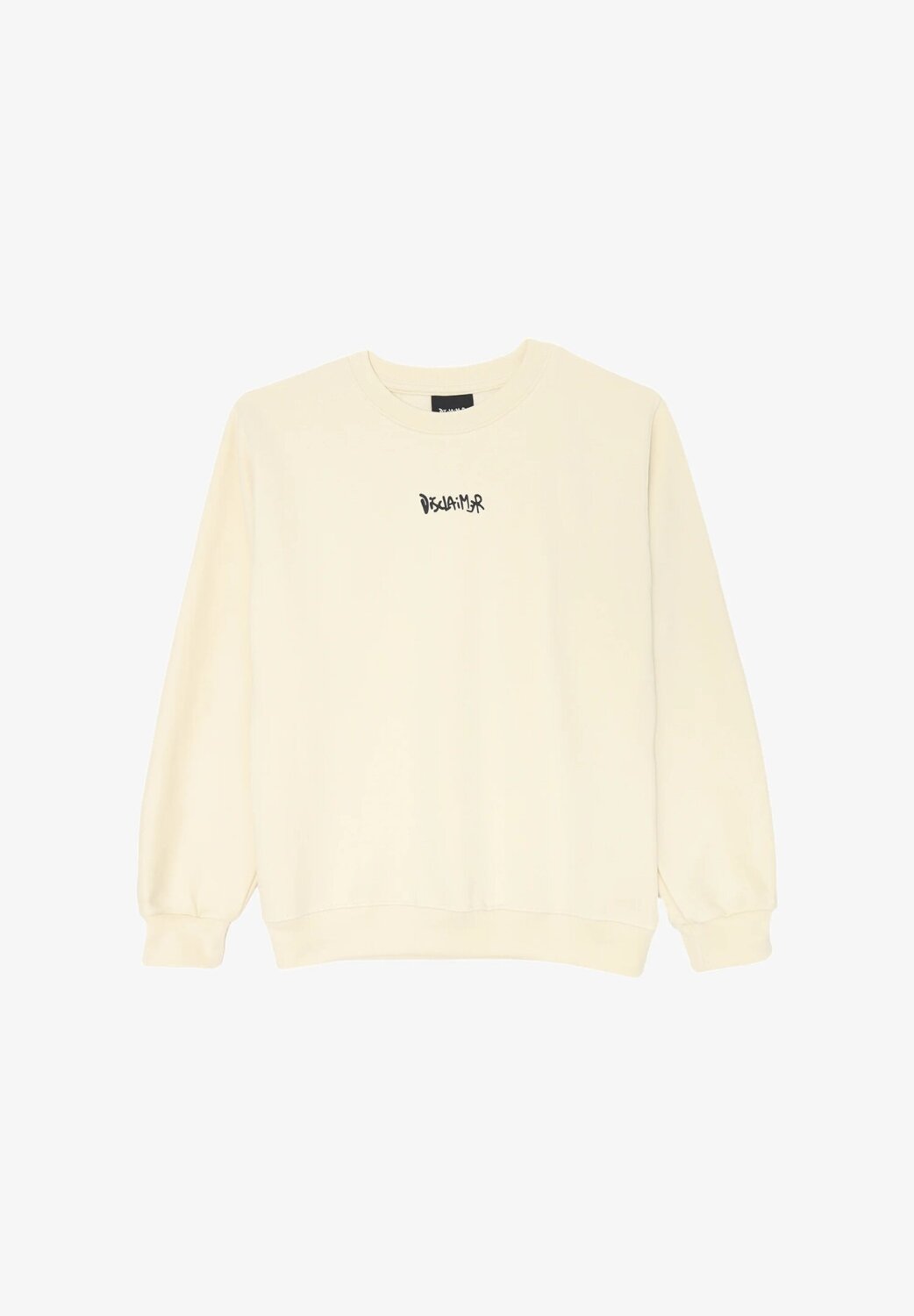 Disclaimer felpa bambino off white cotone inverno logo