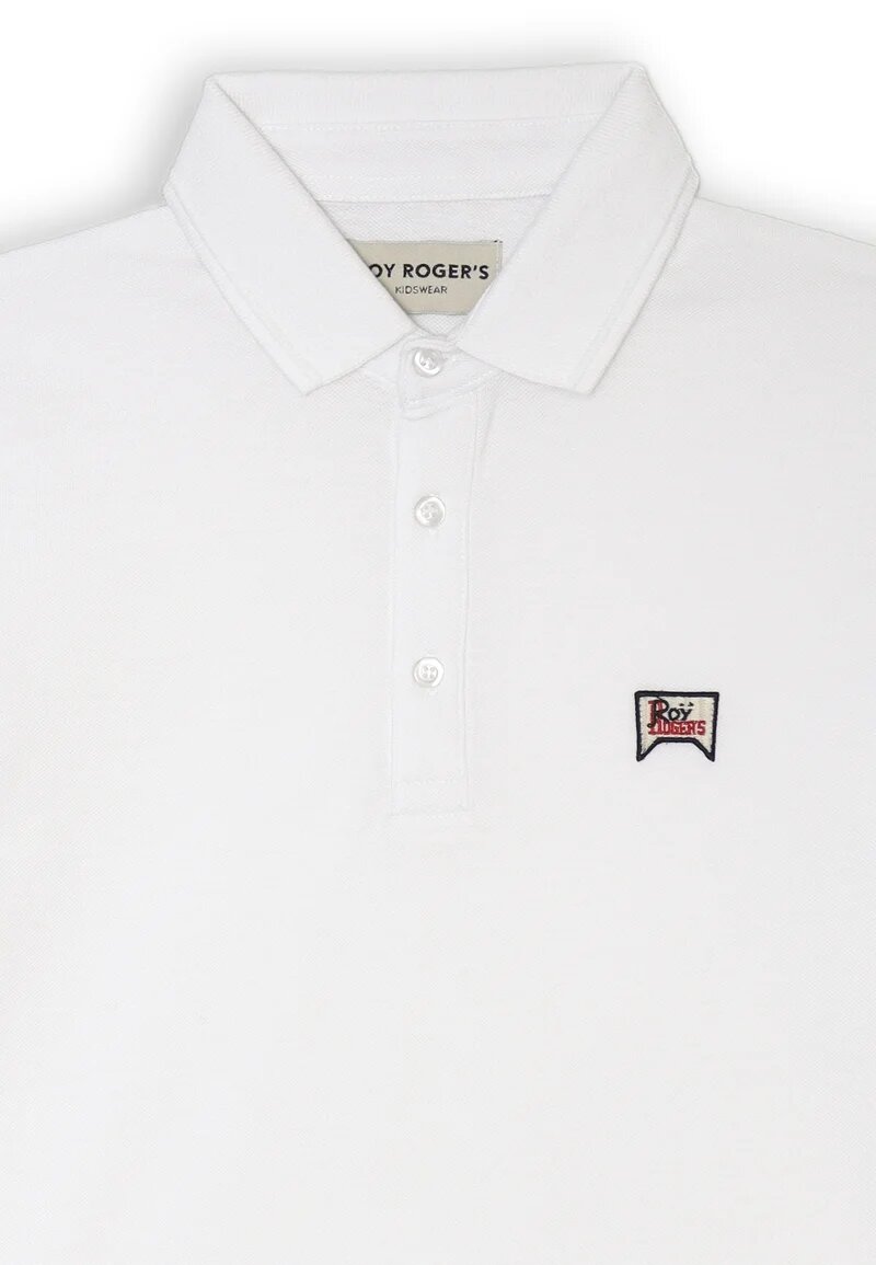 Roy Rogers - White Polo Shirt Kids Half Sleeve Spring-Summer - WHITE | CammarataMode