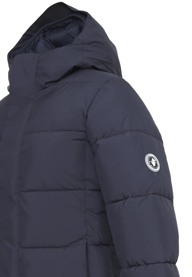 Save The Duck Giubotto Blu Bambino In Nylon Con Cappuccio Uso Invernale AI25