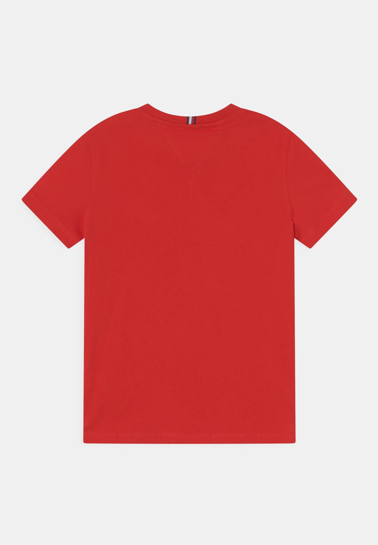 Tommy Hilfiger Tshirt Rosso Bambino In Jersey Maniche Corte Quotidiano PE26
