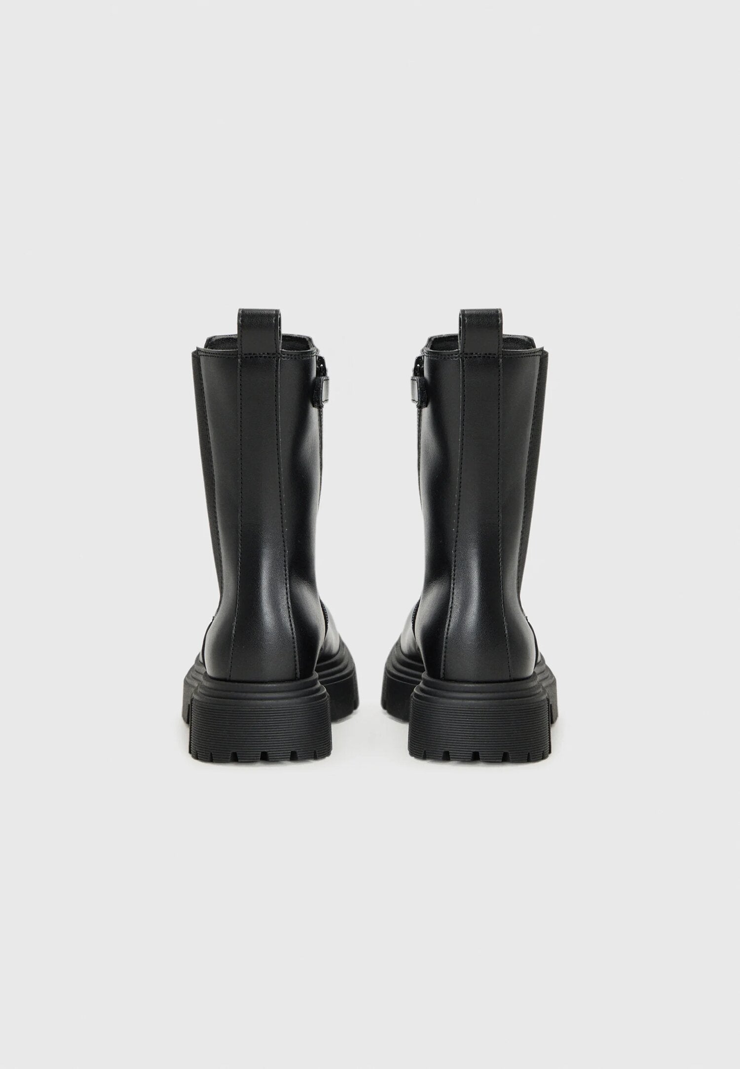 Calvin Klein Stivaletti Neri Bambina In Ecopelle da Passeggio AI25