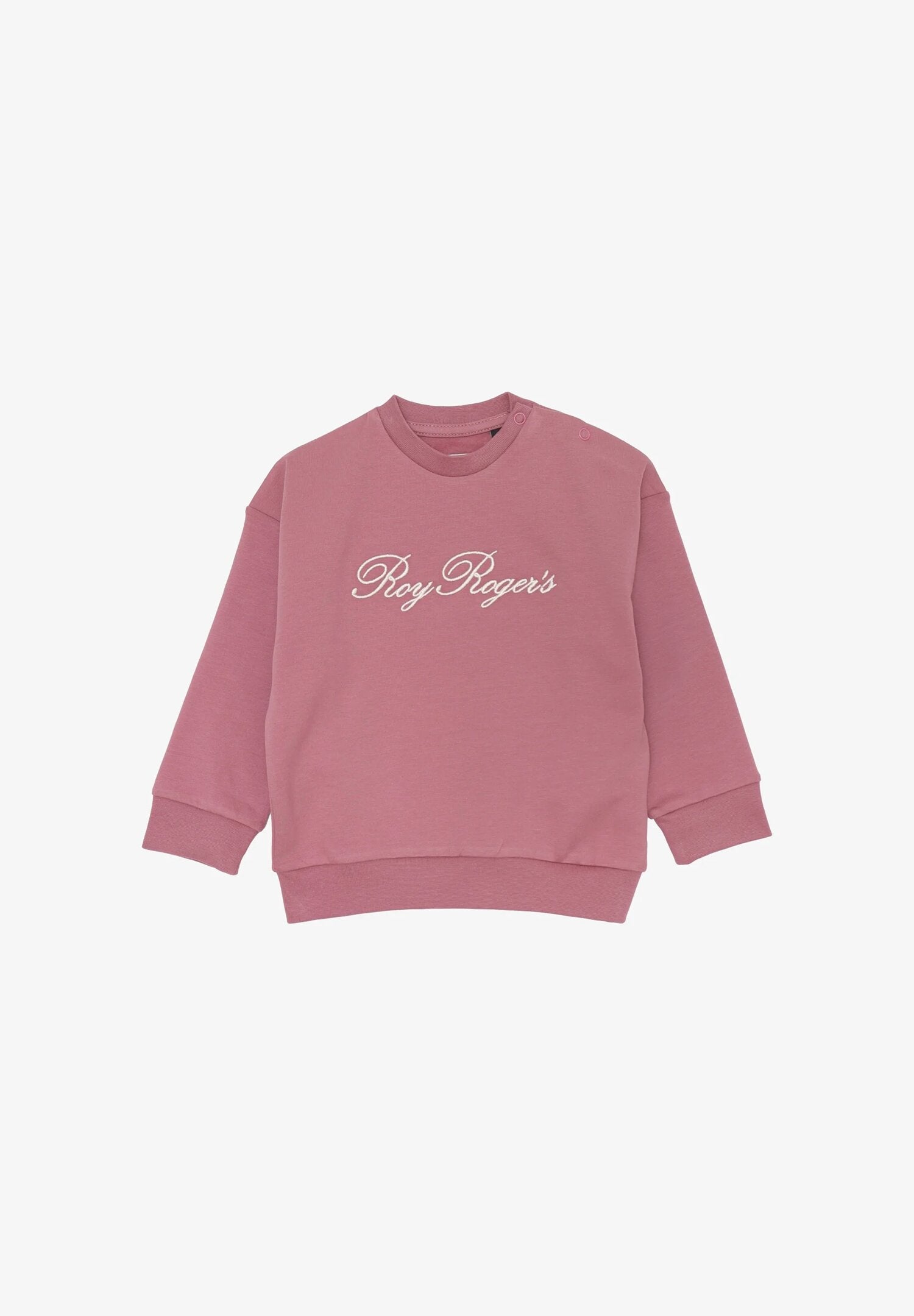 Roy Rogers Felpa Bambina Fancy Cursive Ricamo - Rosa
