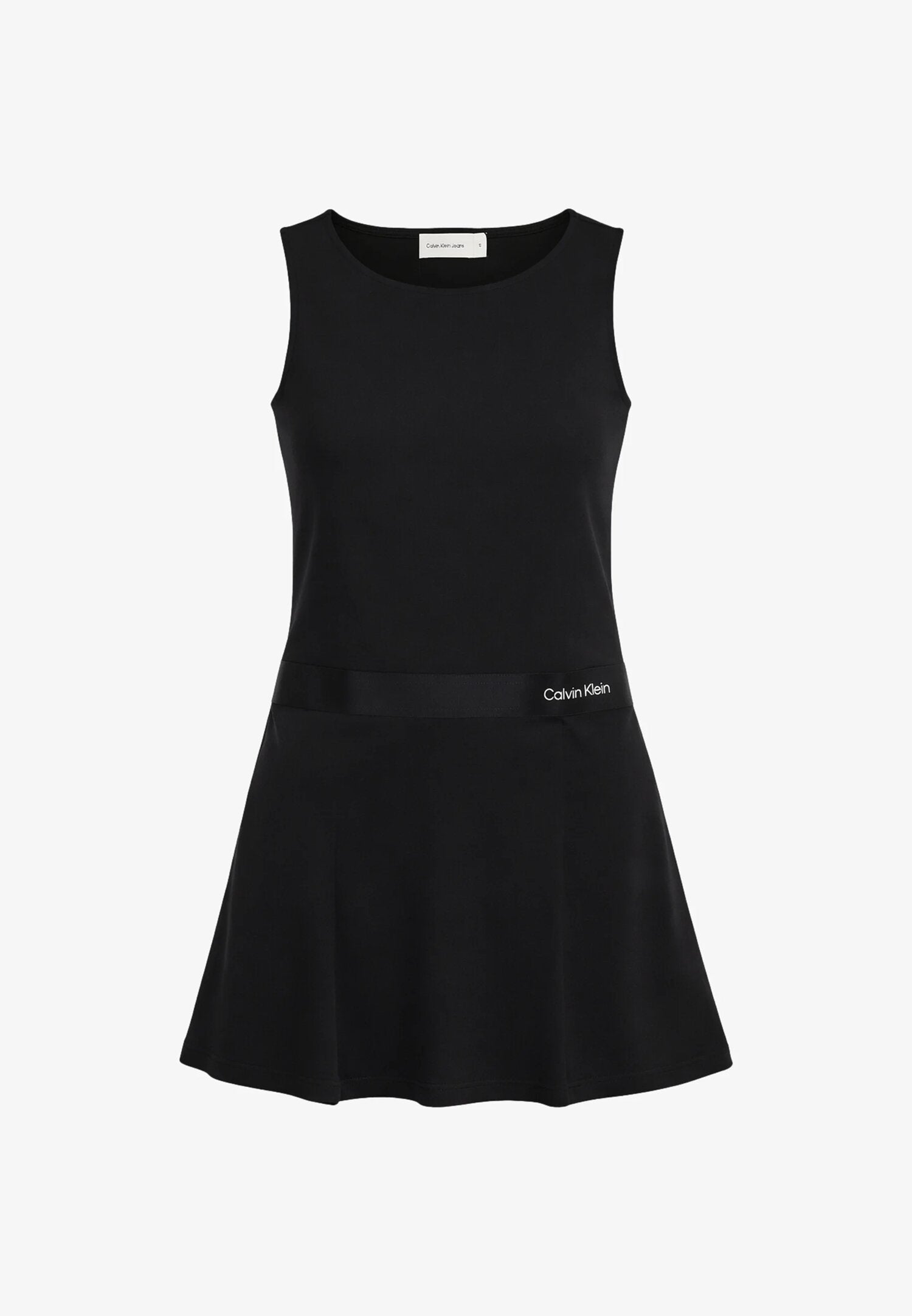 Calvin Klein Vestito Nero Svasato Senza Maniche Bambina IG0IG03079BEH_