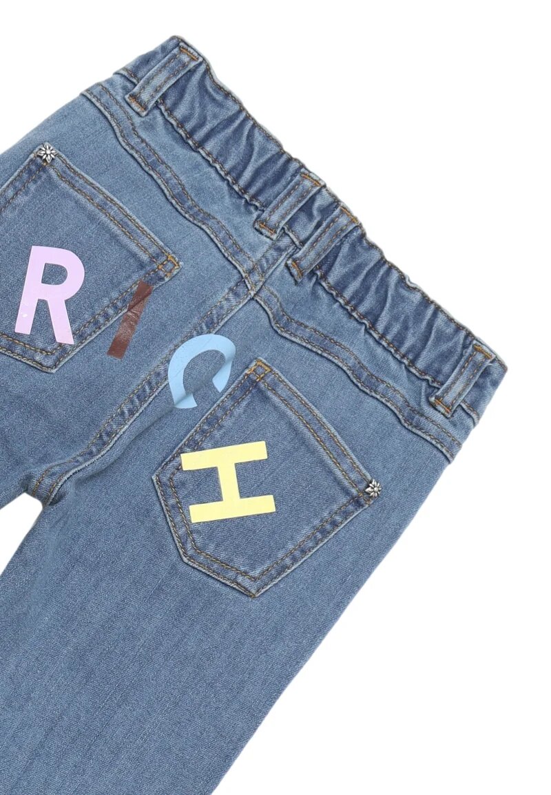 John Richmond Jeans Chiaro Neonato Scritta Dietro In Cotone Vita Regolabile