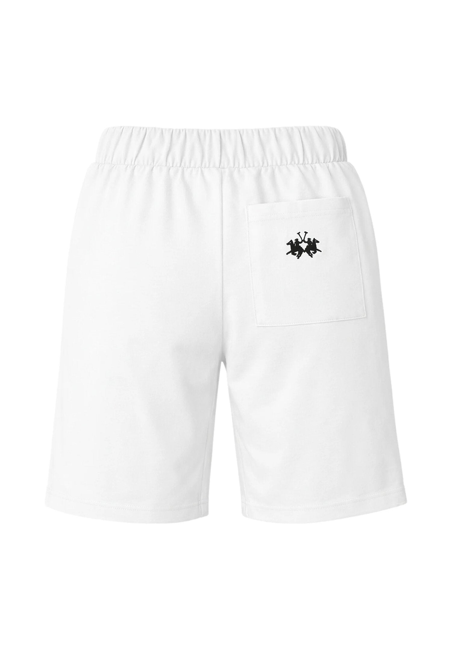 La Martina Completo Con Polo Nera e Bermuda Bianchi Bambino MAB0039_
