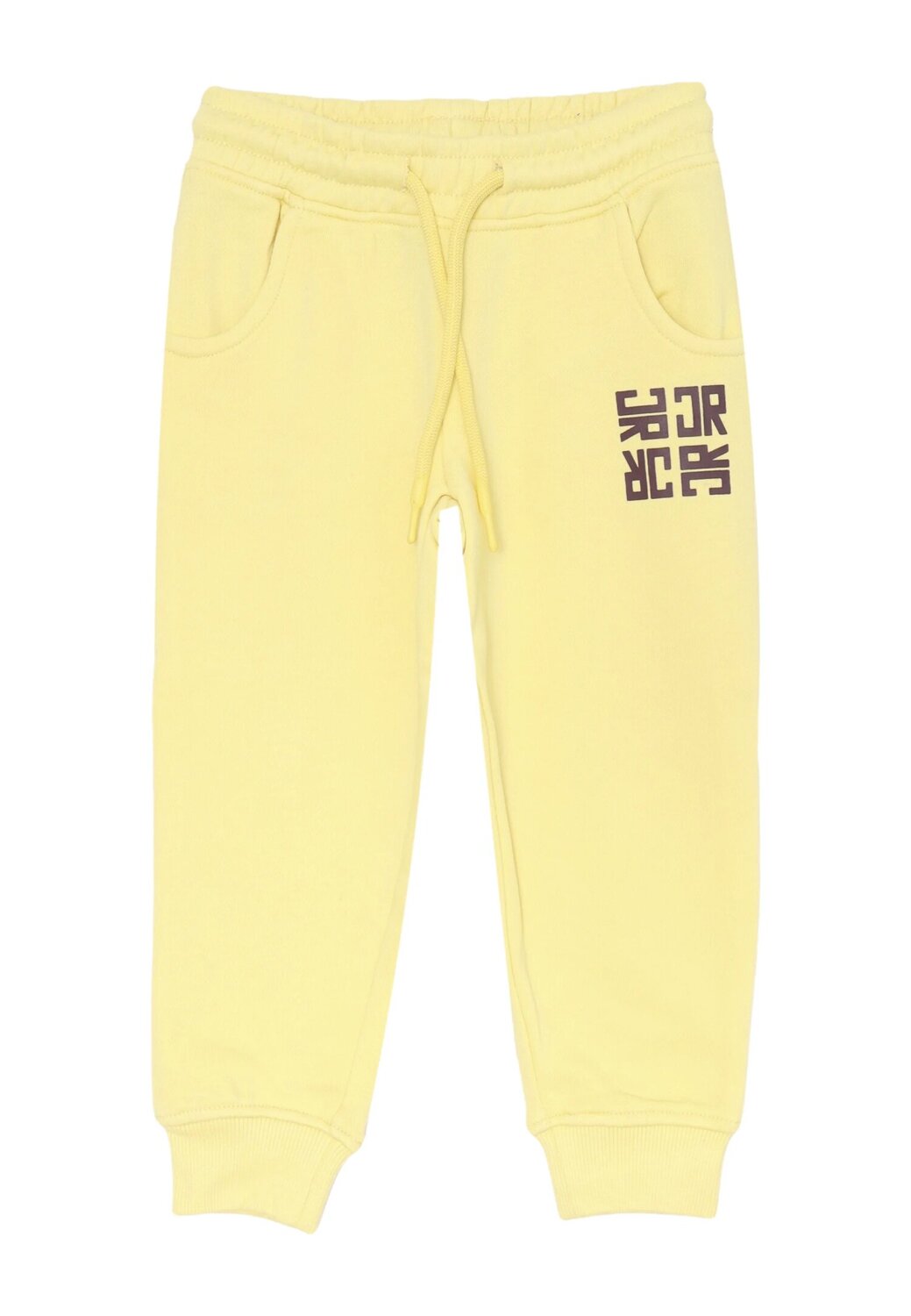 John Richmond completo neonato giallo con stampa bordeaux 100% cotone