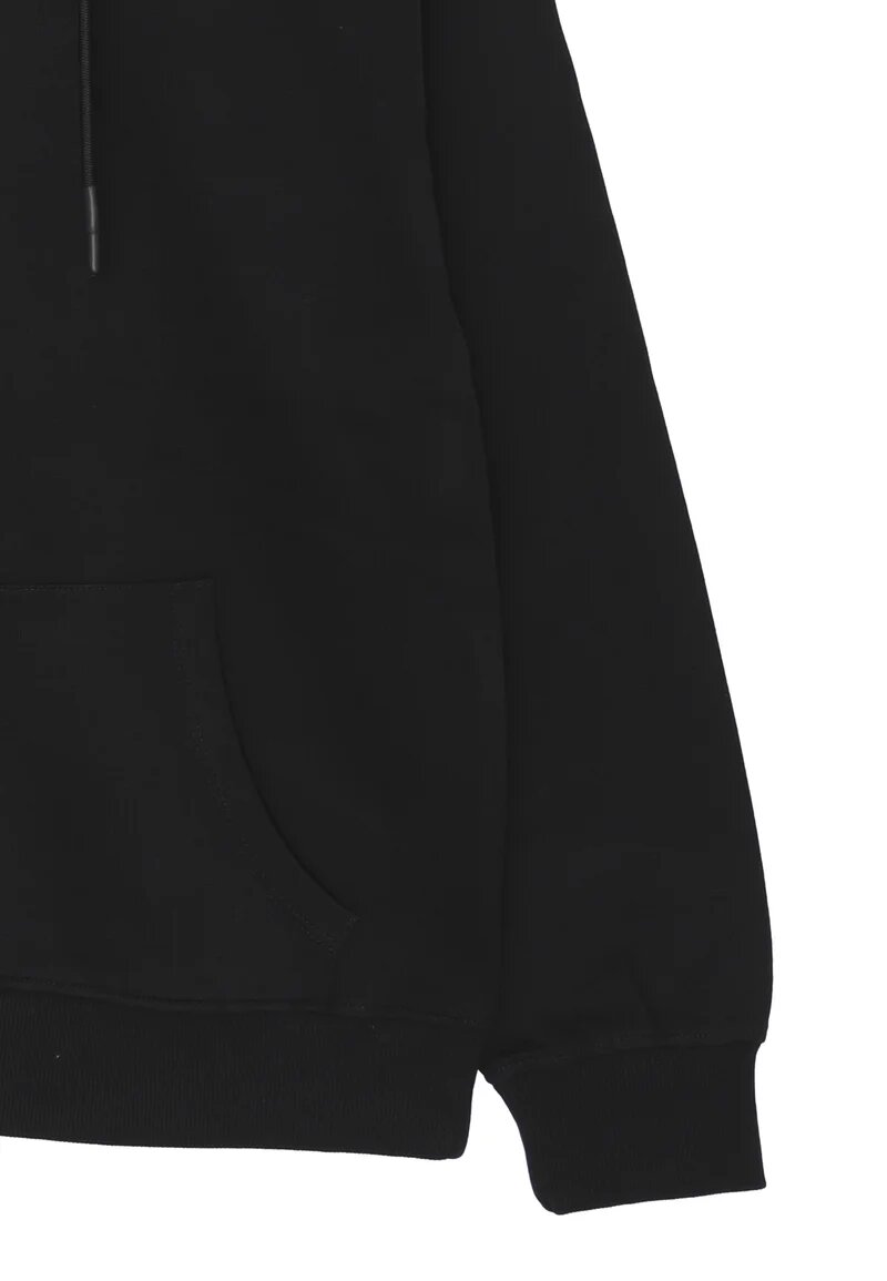John Richmond Felpa Nera Uomo In Cotone Con Cappuccio Sportivo AI25