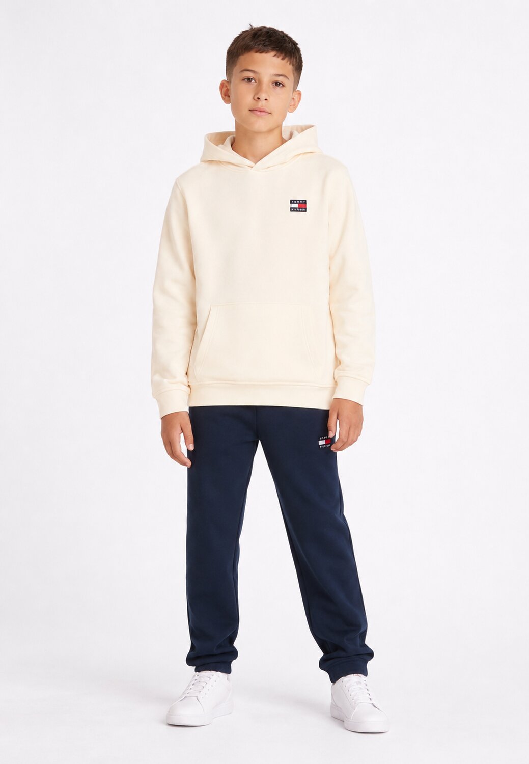 Tommy Hilfiger Pantalone Blu Di Tuta Con Logo Bambino KS0KS00759C1G_