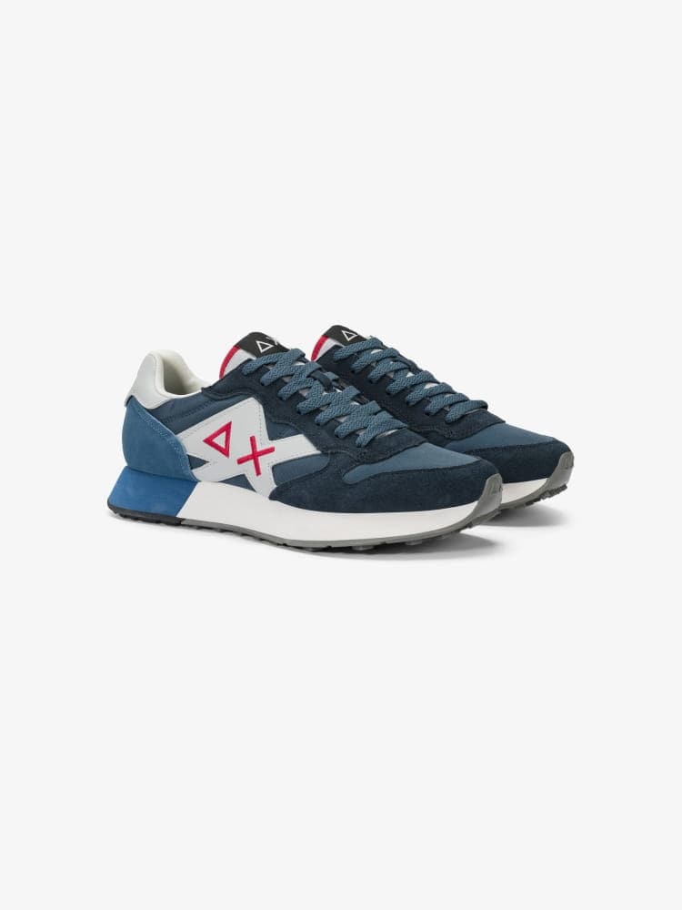 Sun68 scarpe blu navy uomo logo sul lato