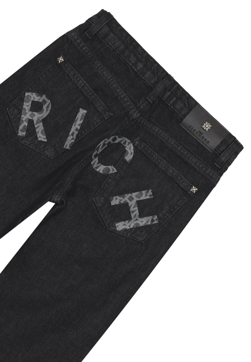 John Richmond jeans sigaretta bambino black denim 2-16 anni cotone