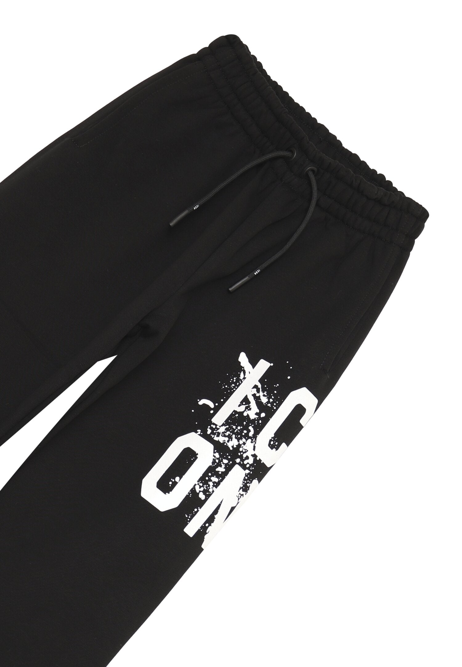 Icon Pantalone Nero Bambino In Cotone Vita Regolabile Sportivo AI25