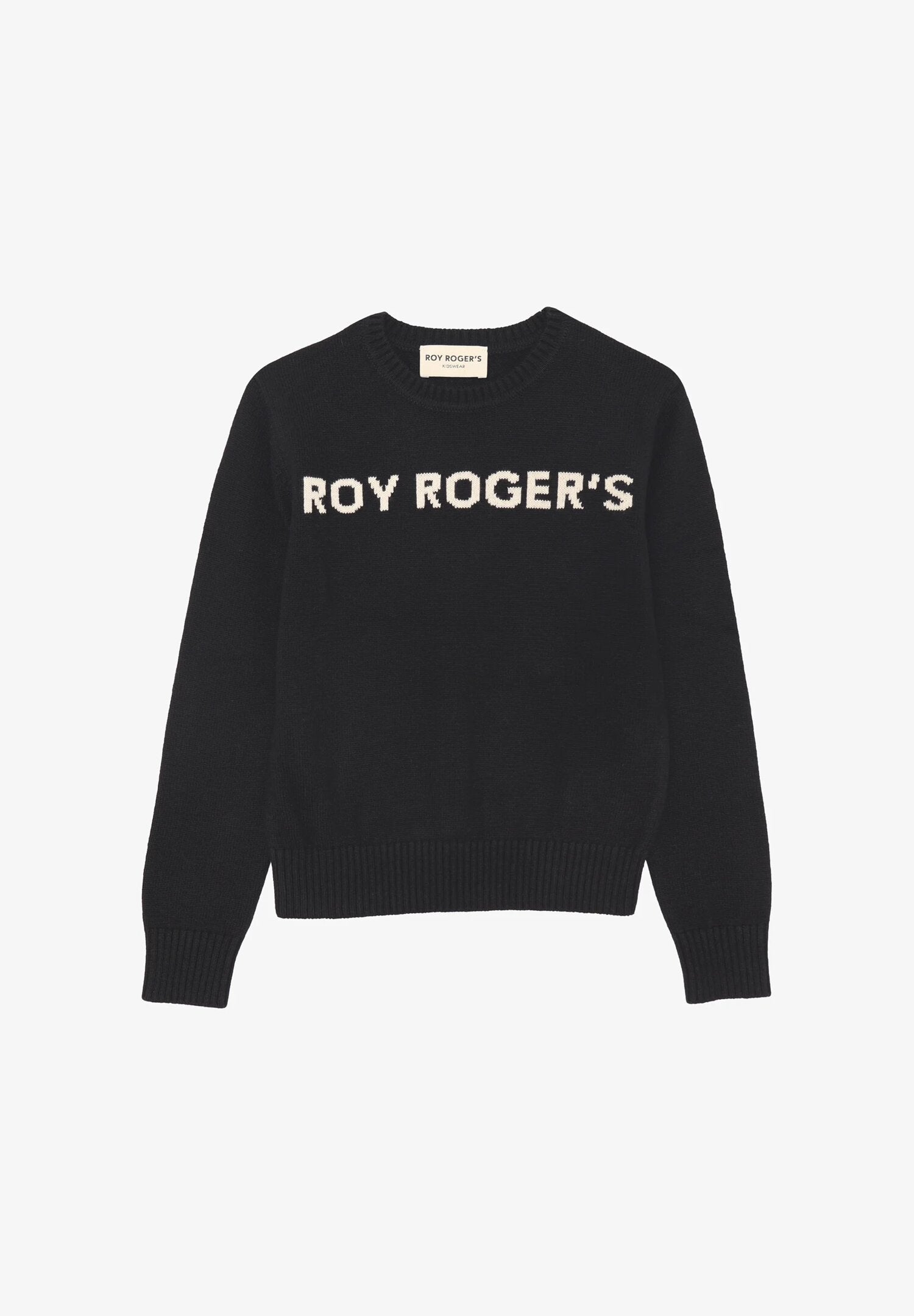Roy Rogers Maglione Bambina Logo Ricamato - Nero (2-16 Anni)