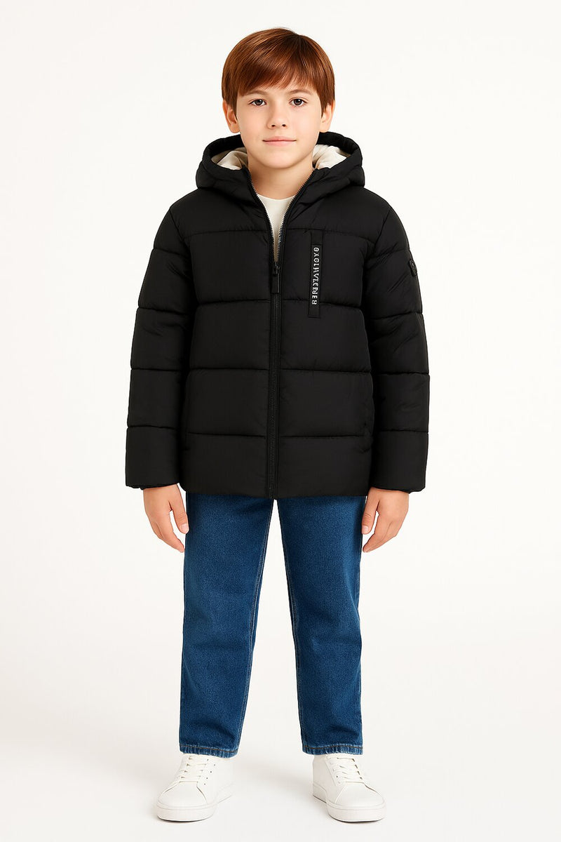 Calvin Klein Giacca Invernale Bambino & Ragazzo Nera con Cappuccio (Taglie 2-16 - NERO | CammarataMode