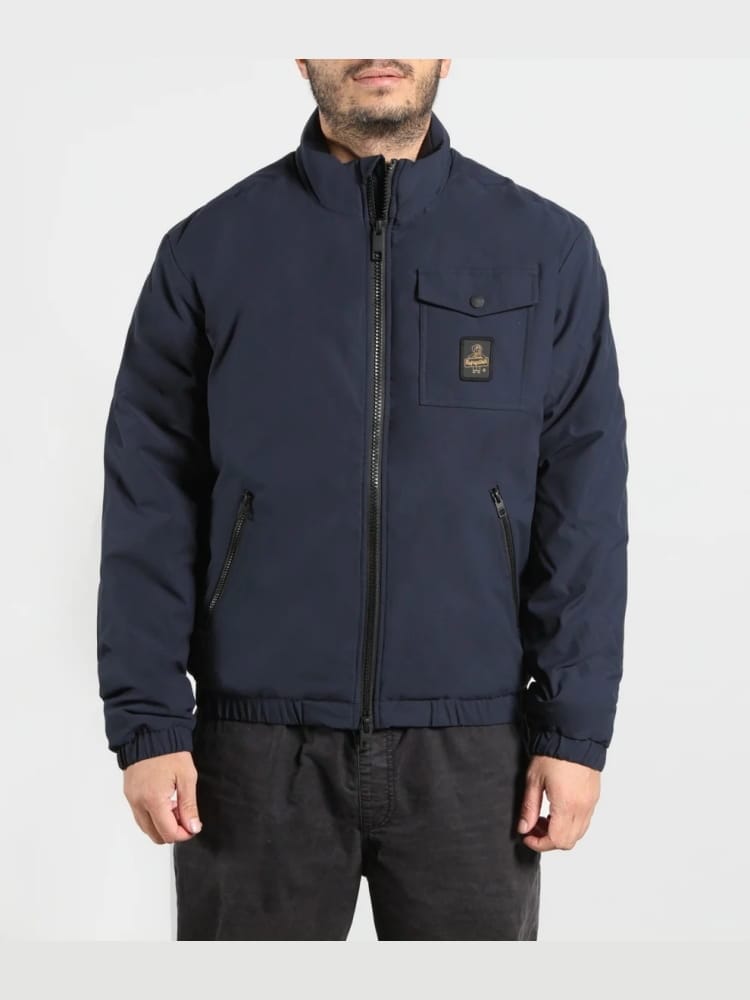 Refrigiwear giubbotto blu navy uomo mini logo