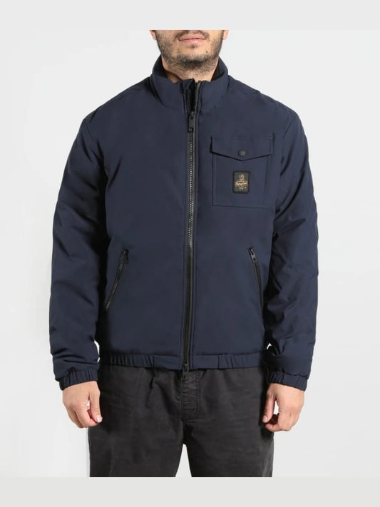 Refrigiwear giubbotto blu navy uomo mini logo