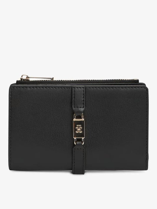 Tommy Jeans portafoglio nero donna dettagli oro