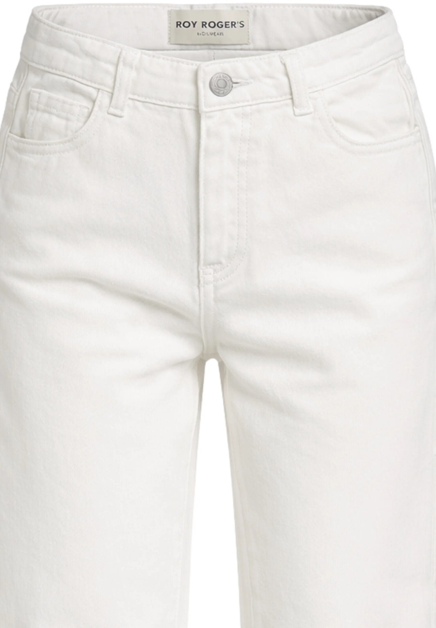 Roy Roger's Jeans Bianco Bambina Vita Regolabile RG181_