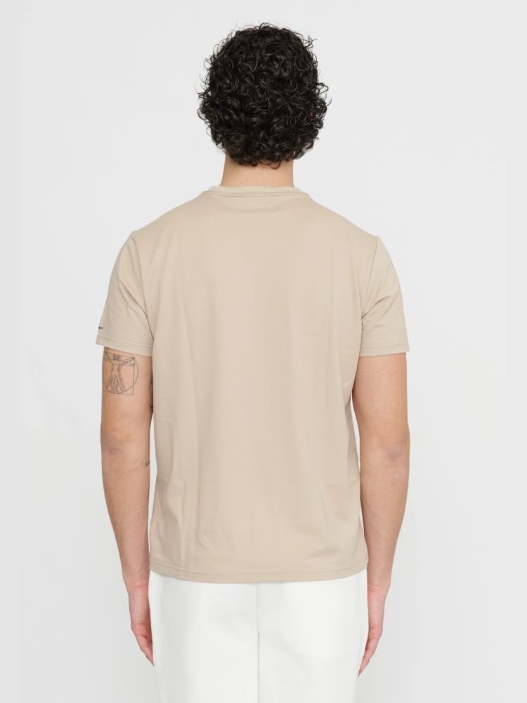 Peuterey tshirt beige uomo logo ul braccio