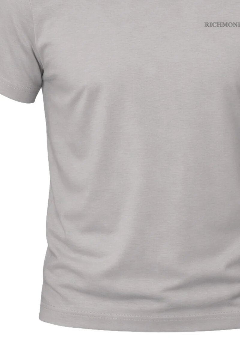 John Richmond Tshirt Grigia Logo Piccolo Uomo Maniche Corte - UMP26010TS_