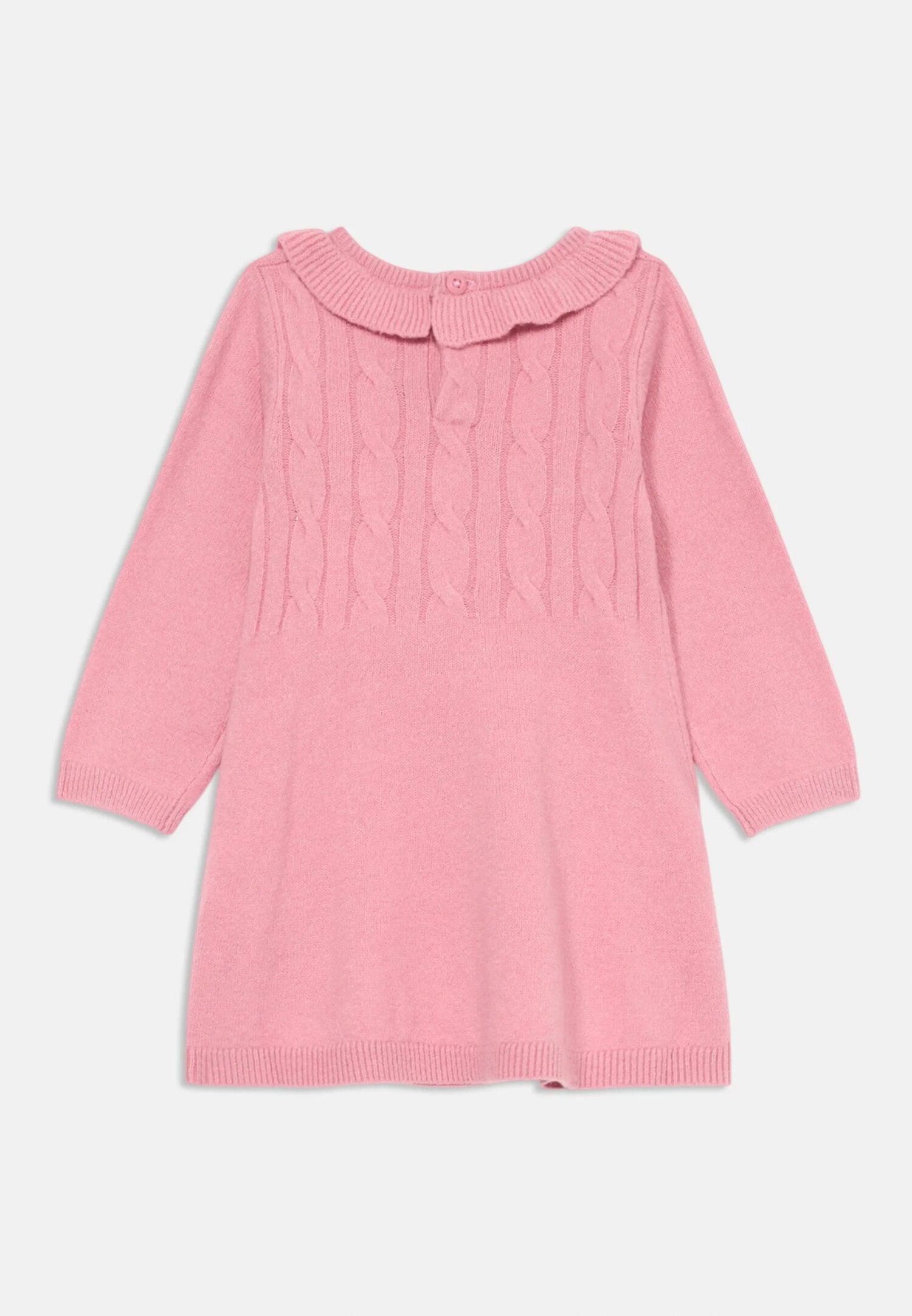 Tommy Hilfiger Abito Rosa Neonata In Cotone Maniche Lunghe | Invernale AI25 | CammarataMode