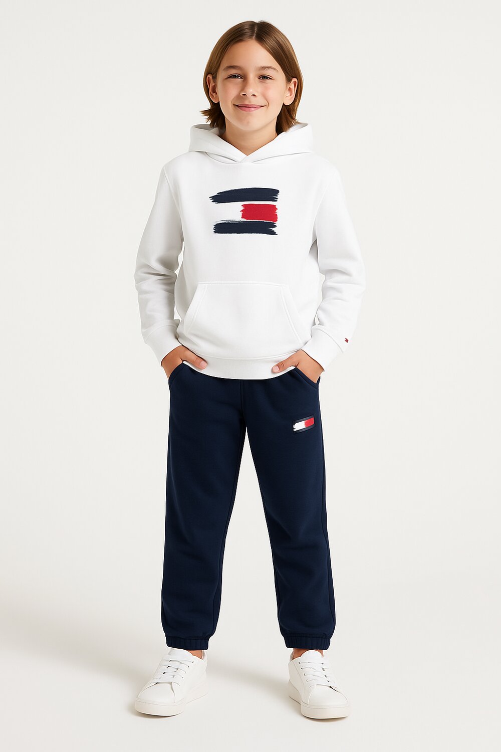 Tommy Hilfiger Flag – Pantaloni Sportivi Bambino Blu Navy | CammarataMode