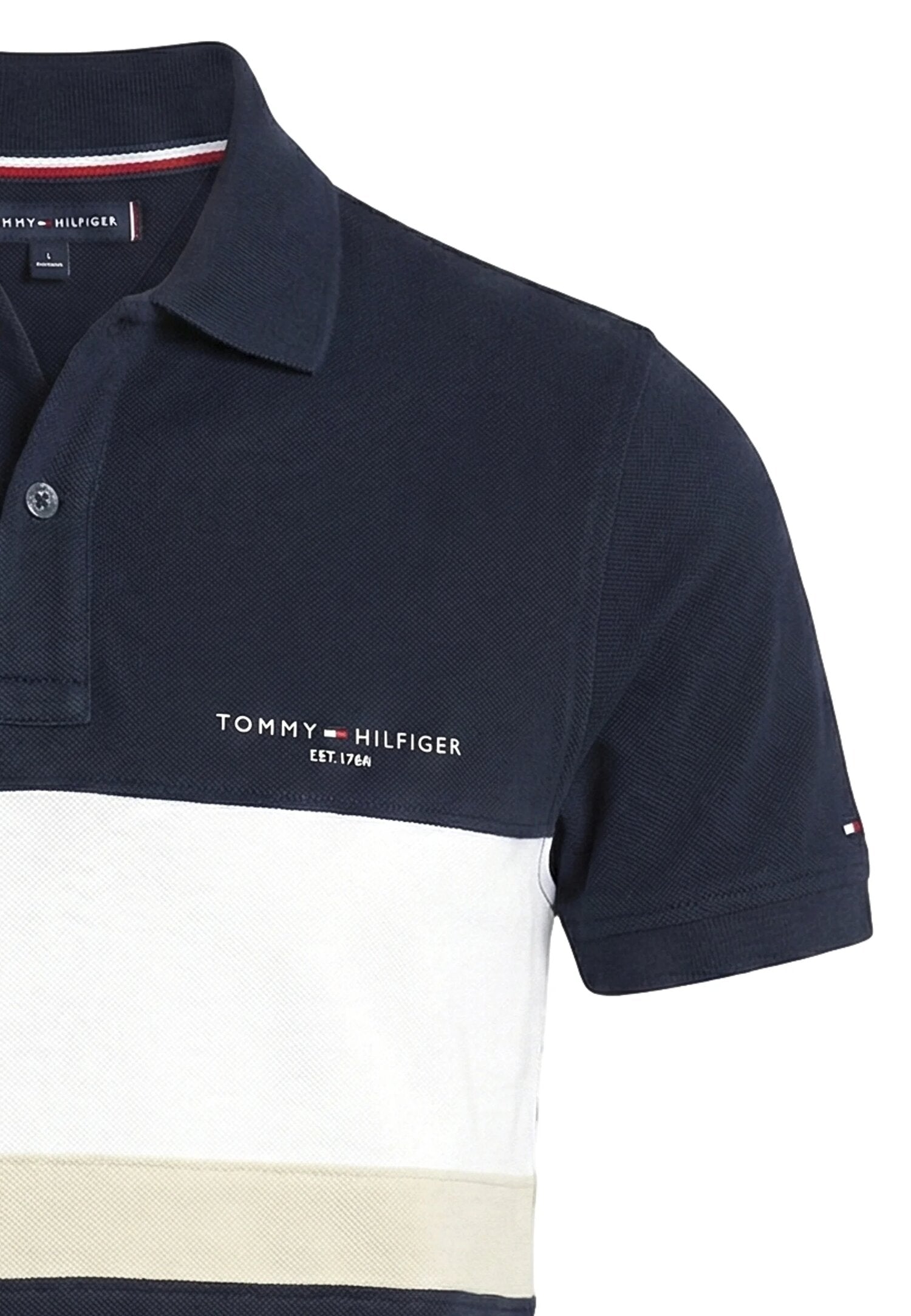 Tommy Hilfiger Polo Beige Piquet Ragazzo KB0KB10383C1G_