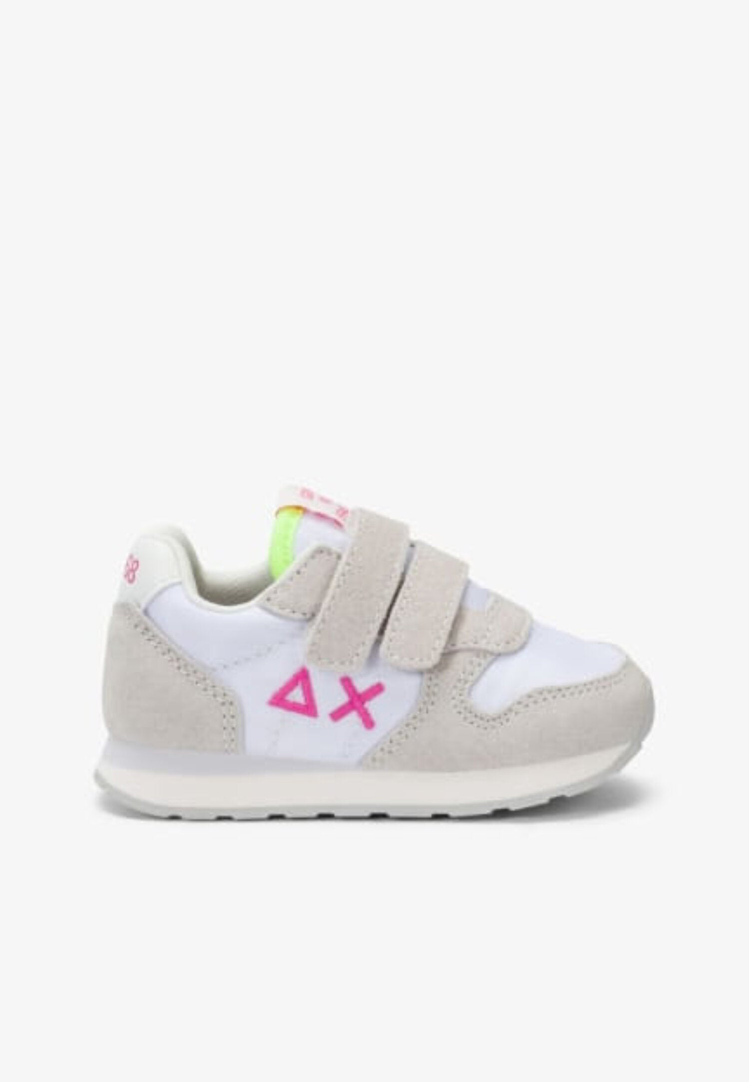Sun68 Kids Scarpe Bianche Con Logo Fuxia e Strappi Neonata Z36401F_