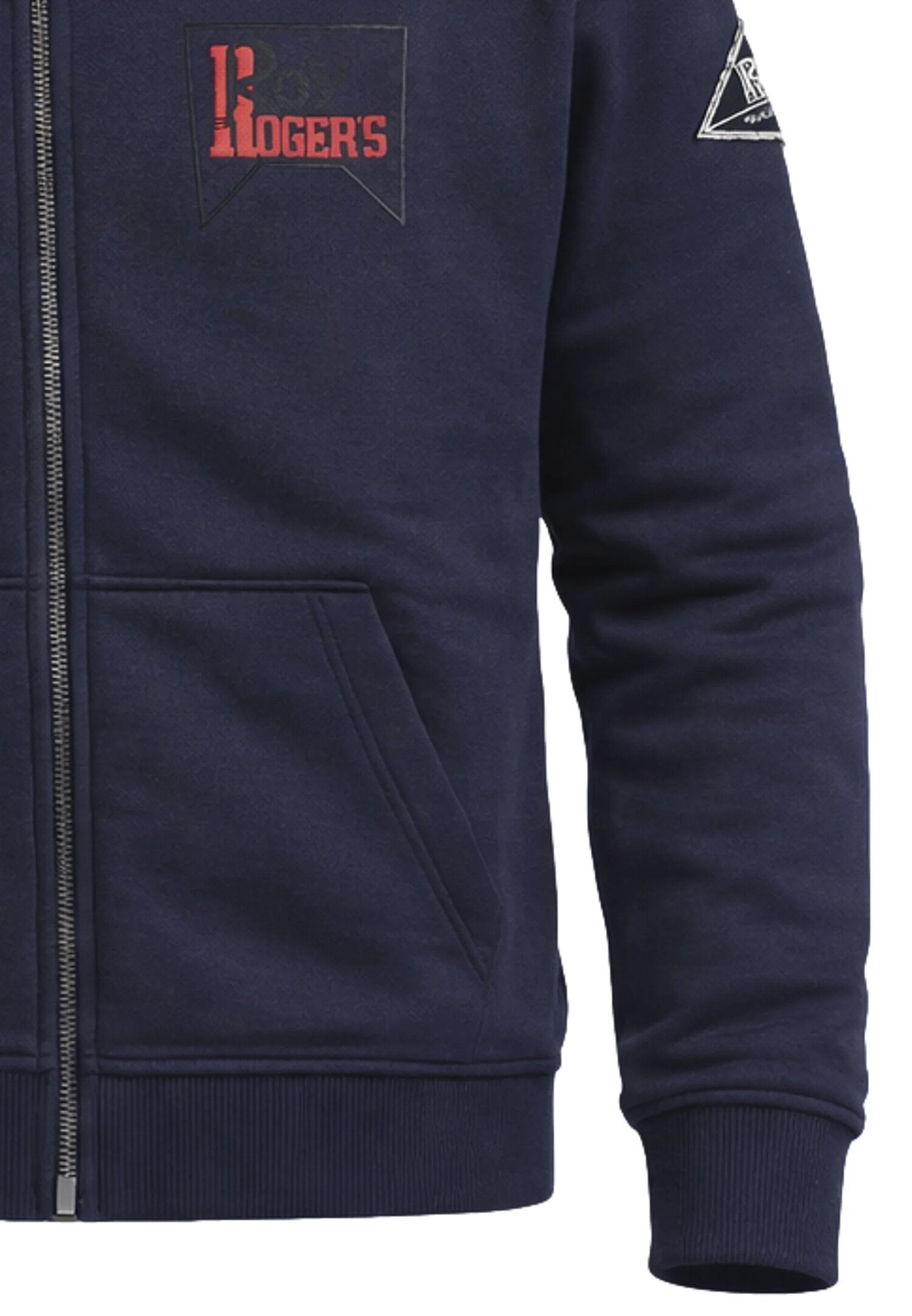 Roy Roger's Felpa Con Zip e Cappuccio Blu Con Logo Bambino RG101_