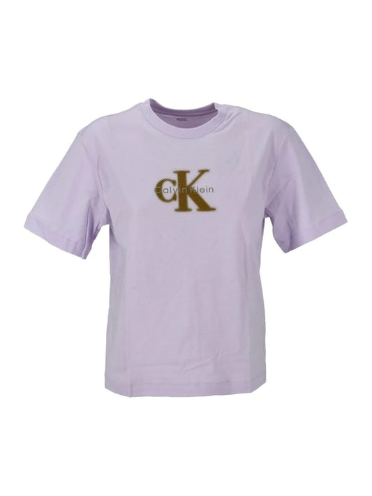 Calvin Klein tshirt lilla donna maxi logo