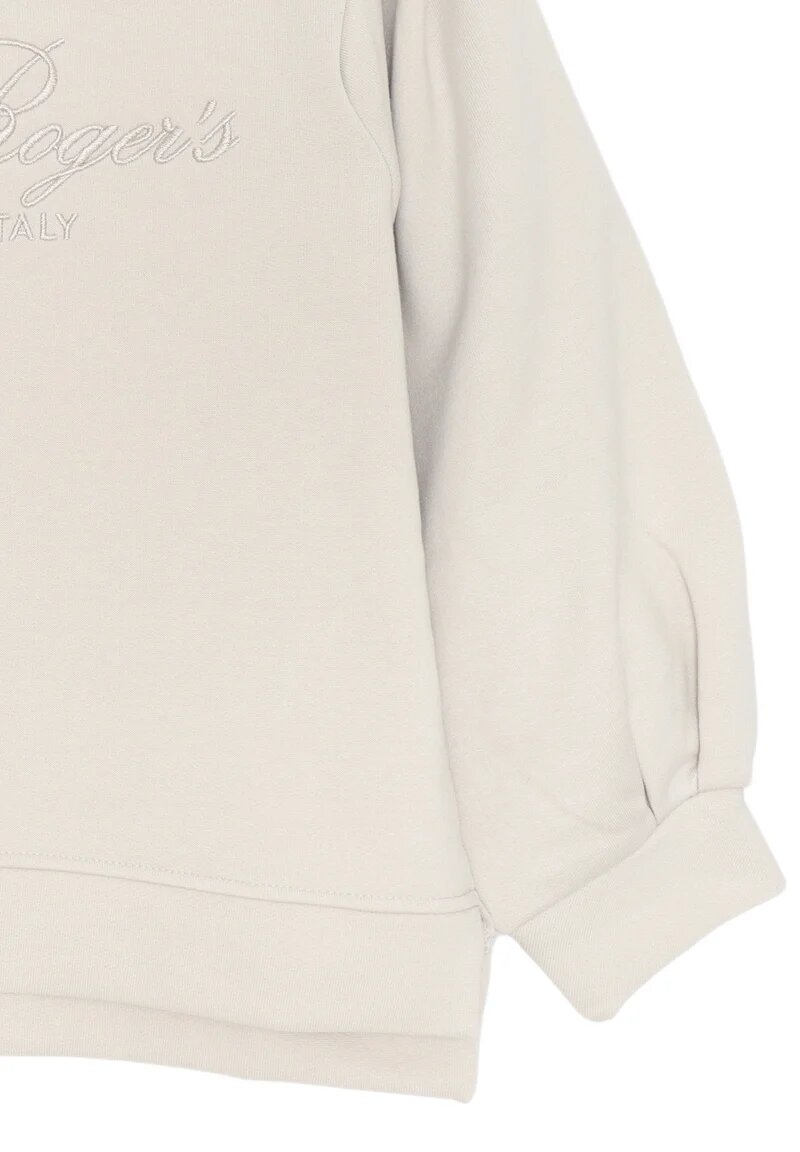 Roy Rogers Felpa Bambina Ricamo Logo - Beige