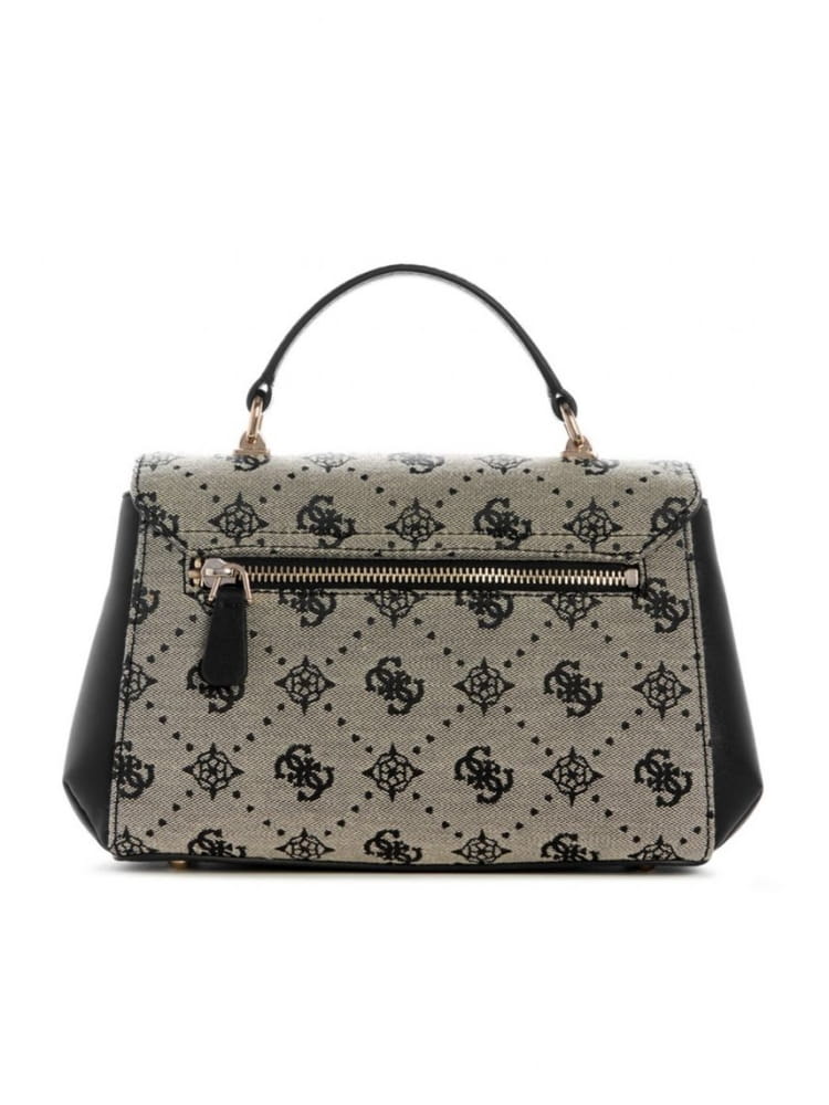 Guess borsa nera donna logo all over