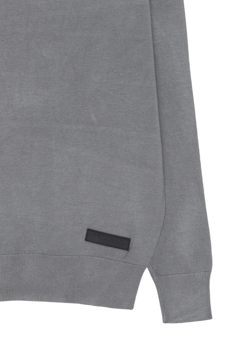 John Richmond felpa uomo grigio scuro in misto viscosa con logo - GRIGIO SCURO | CammarataMode