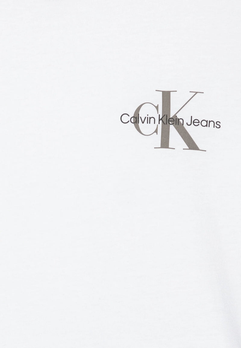Calvin Klein White Long Sleeve Logo T-Shirt - BIANCO | CammarataMode