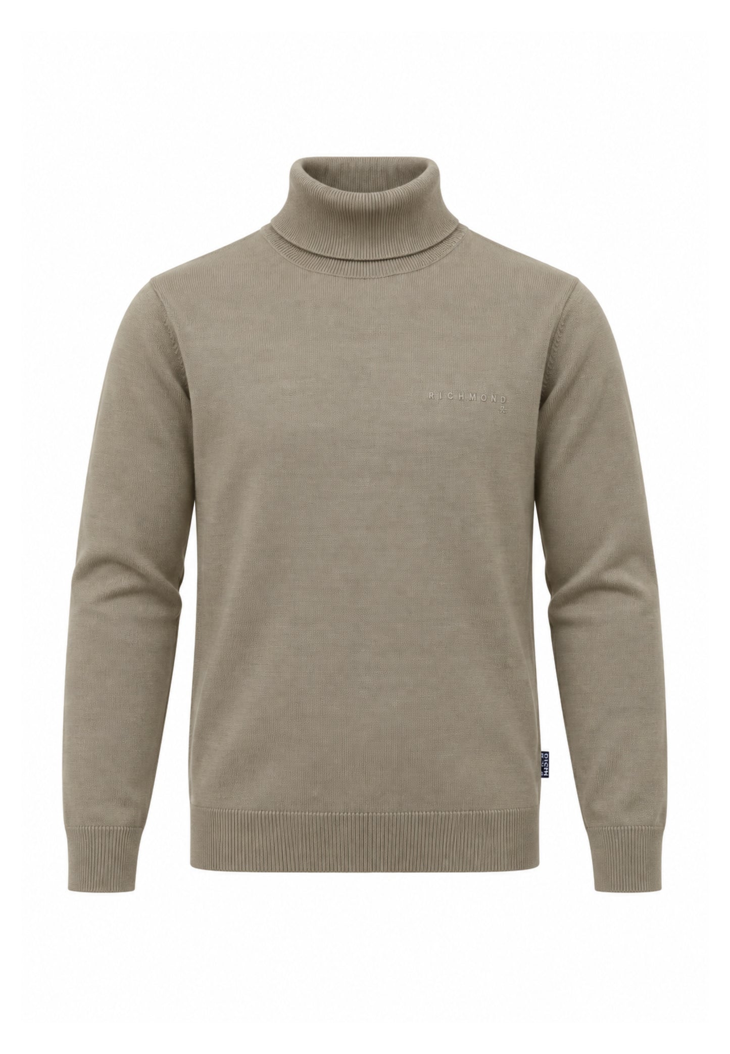 John Richmond LUPETTO BEIGE SAGOMATO CON LOGO RICAMATO Uomo UMA26168LU.BEIGE_