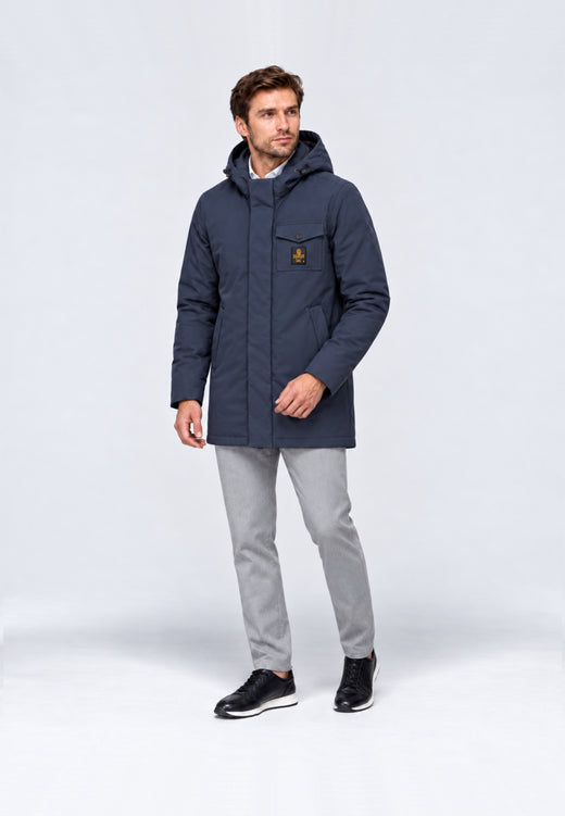 REFRIGIWEAR GIUBBOTTO BLU LUNGO SOFTSHELL Uomo LONG SPEED.BLU_