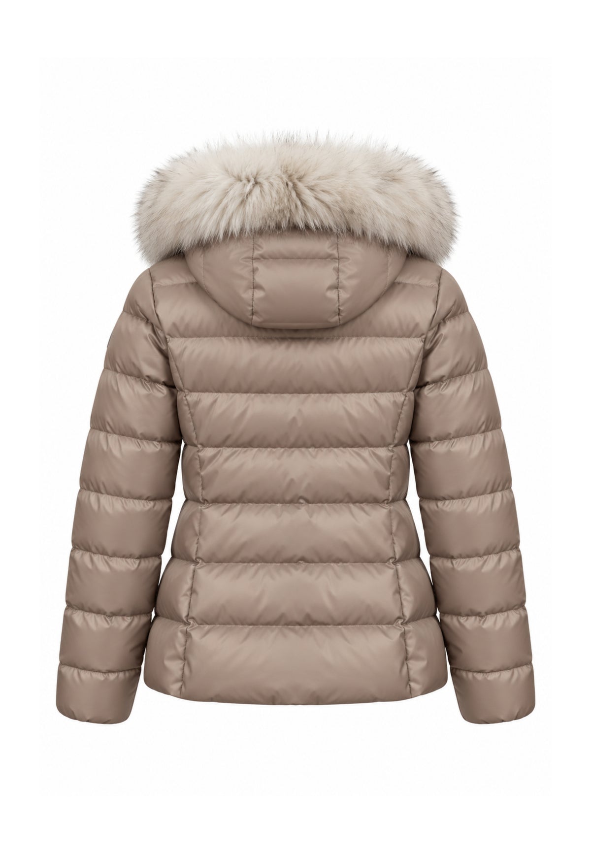Peuterey GIUBBOTTO BEIGE TRAPUNTATO CON DETTAGLIO PELLICCIA Bambine e ragazze TURMALET MQN 05 FOX FUR KID.BEIGE_