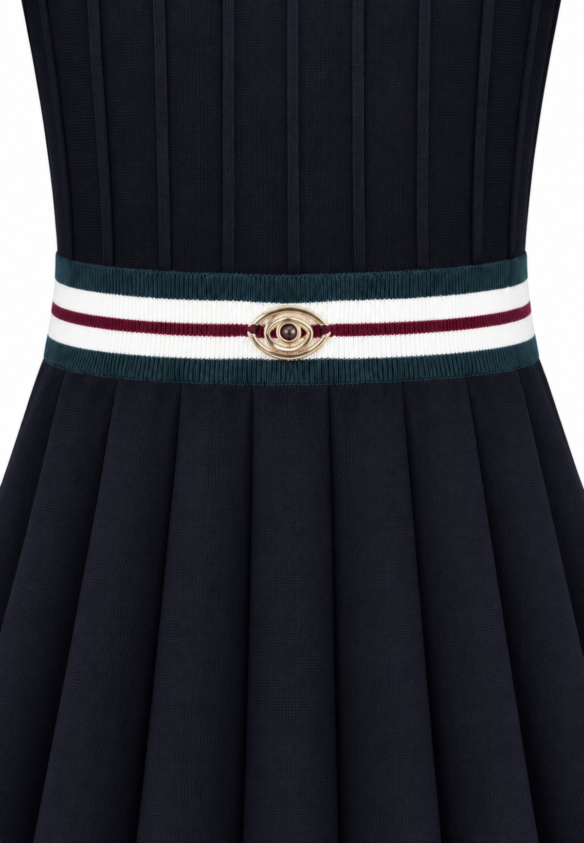 Gabriella Gucci VESTITO IN MAGLIA CON MANICHE LUNGHE E GONNA A PIEGHE Bambine e ragazze GK309.NE_