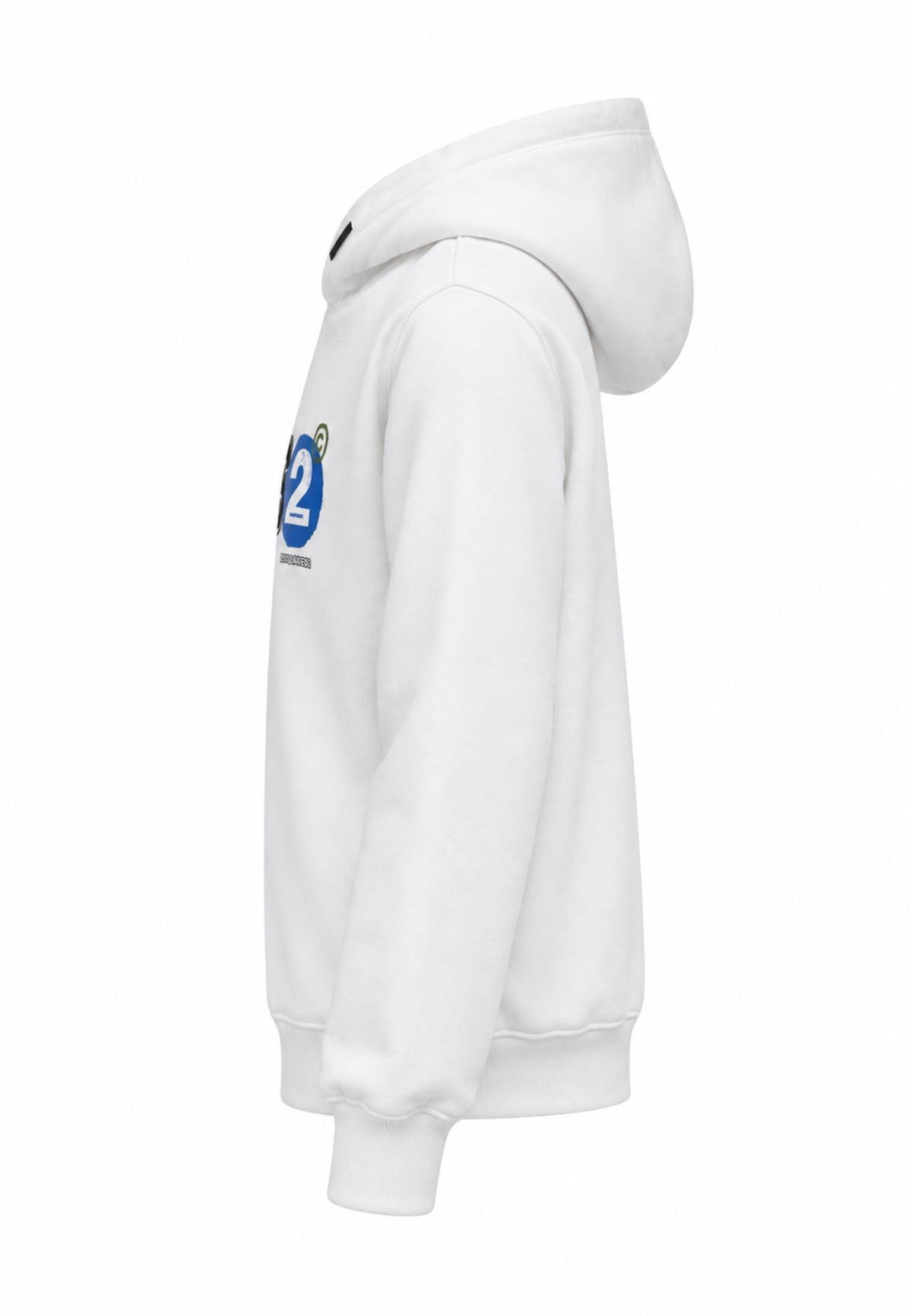 DS2 FELPA PANNA CON CAPPUCCIO E LOGO COLORATO CENTRALE Bambini e ragazzi F62K206.PANNA_