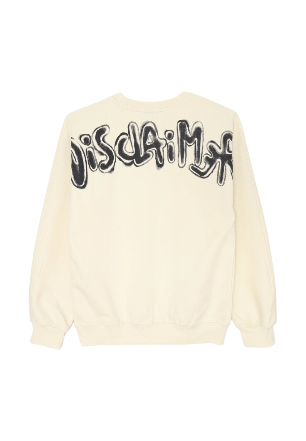 Disclaimer felpa bambino off white cotone inverno logo