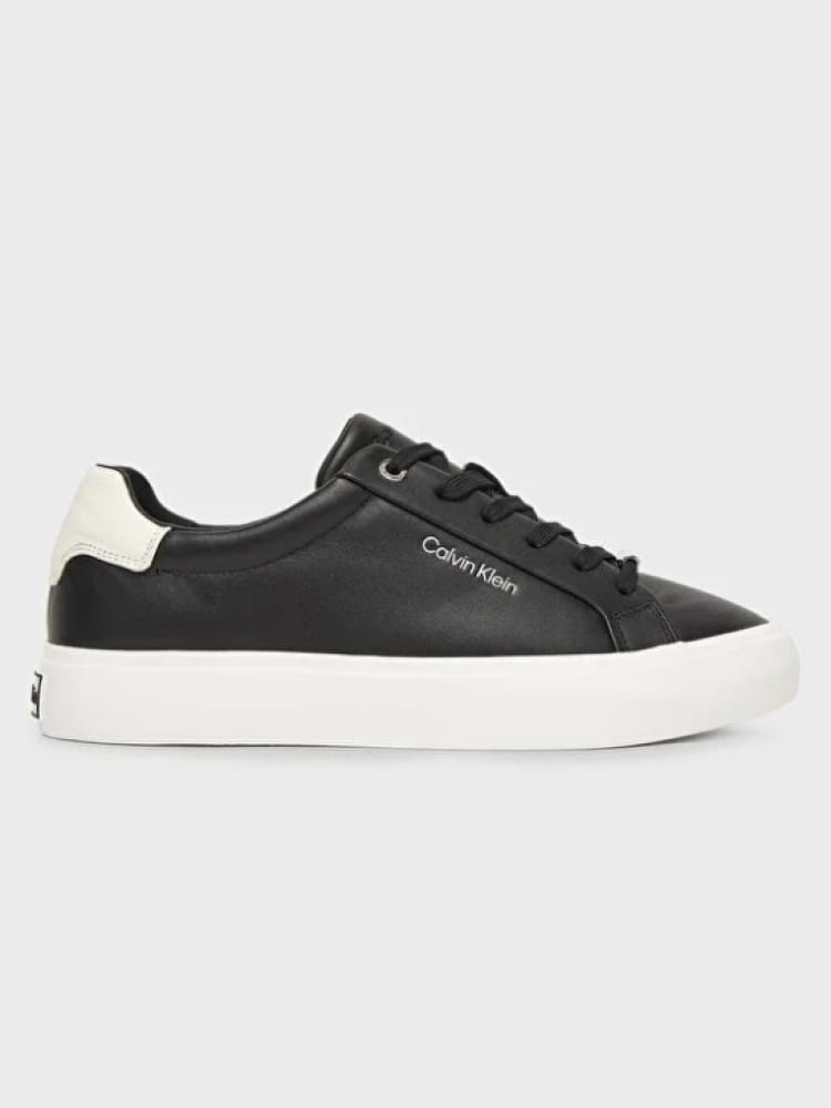 Calvin Klein sneakers donna nera con dettagli e logo a contrasto
