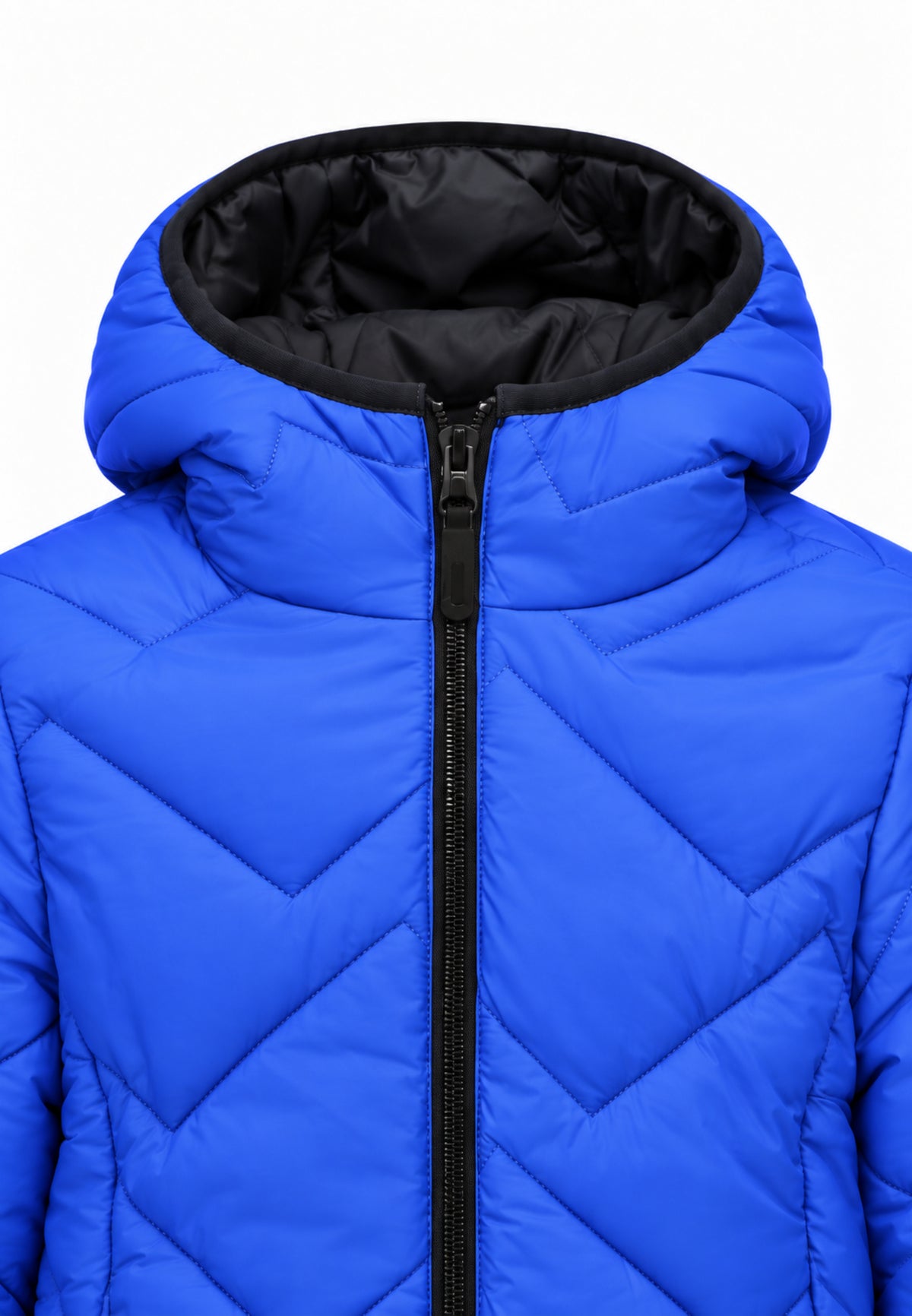Refrigue GIUBBOTTO BLU DOUBLE FACE CON CAPPUCCIO Bambini e ragazzi 28UXO00058.BLU_