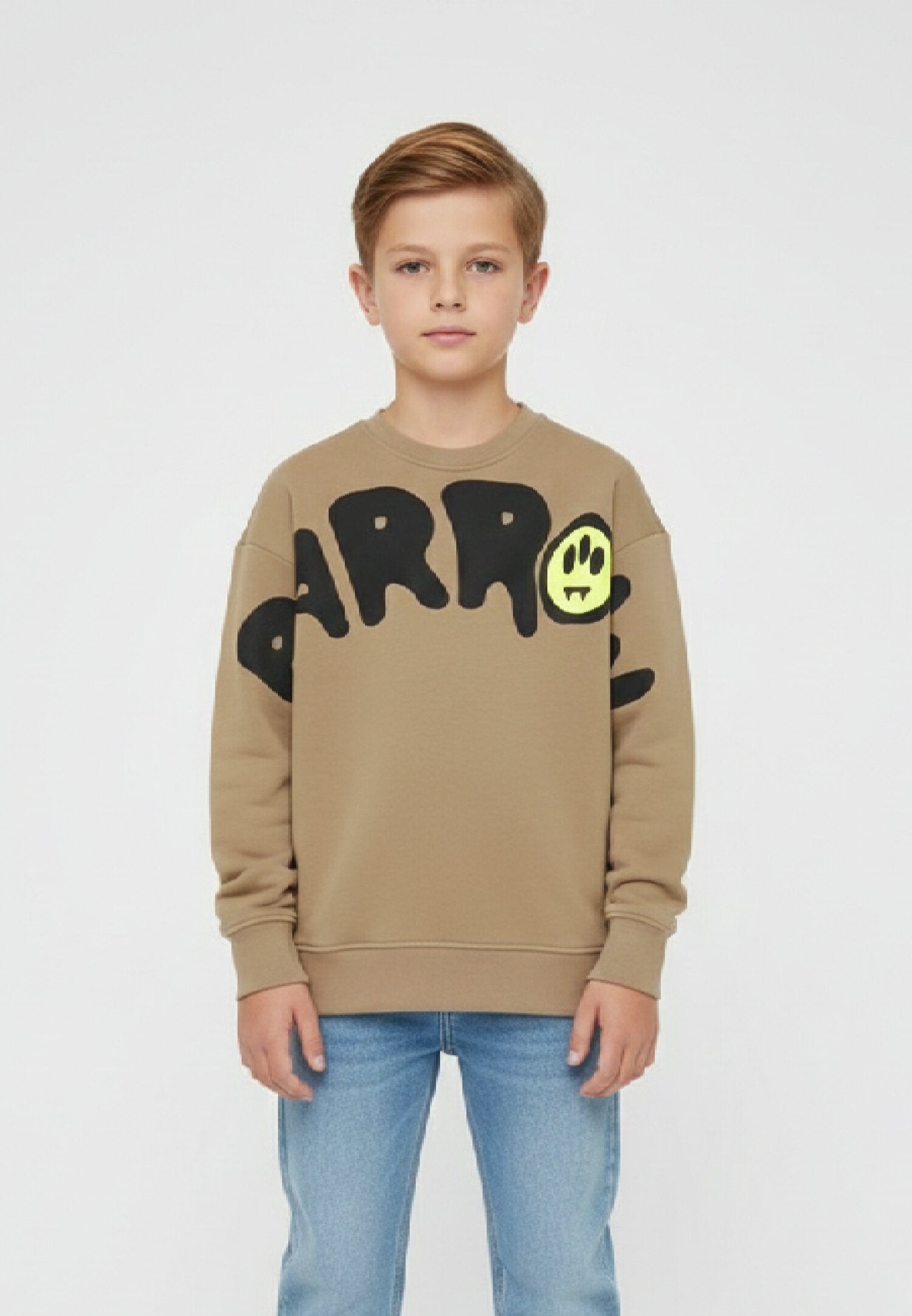 Barrow Felpa Bambino In Cotone Girocollo Stile Sportivo AI25