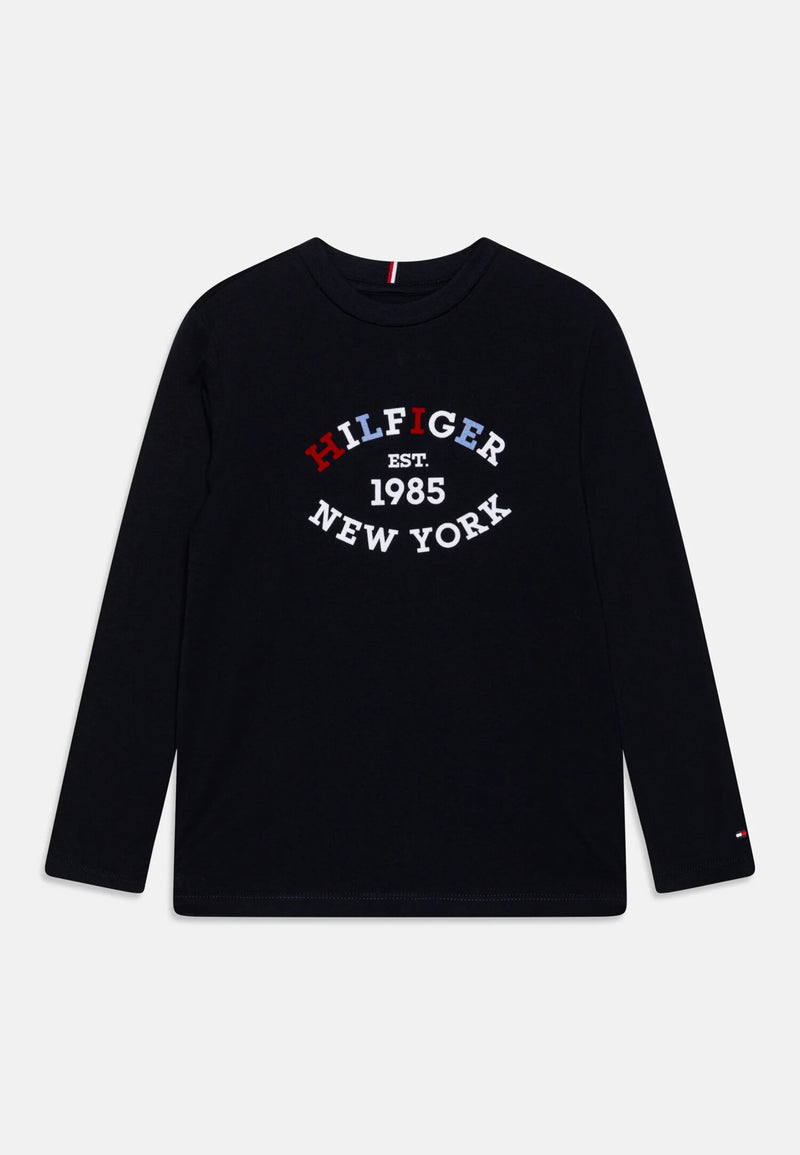 Tommy Hilfiger T-Shirt Manica Lunga Blu Neonato 9-24 Mesi - BLU | CammarataMode