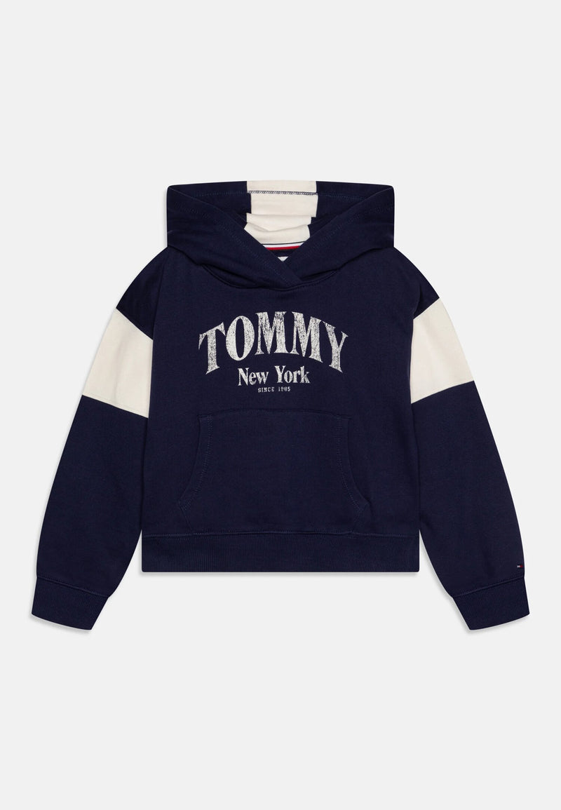 Felpa blu con cappuccio Tommy Hilfiger bambina ragazza primavera estate - BLU | CammarataMode